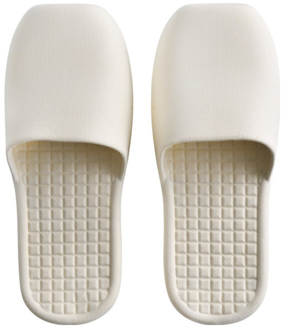 CMYK 좌우 구분없는 미끄럼방지 PVC 막힘 다용도 욕실화, 아이보리, 1개