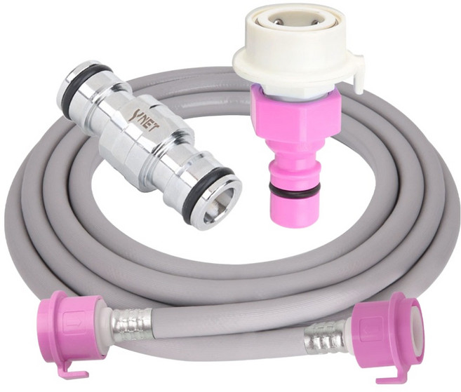 와이넷 스마트 연장용 세탁기호스 온수 5m, 1개