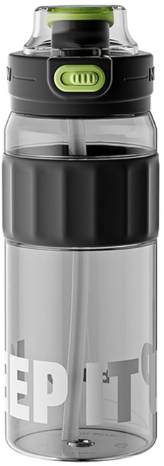 bablov 花伴森 Tritan 夏日健身水壺, 玄清新綠, 700ml, 1個