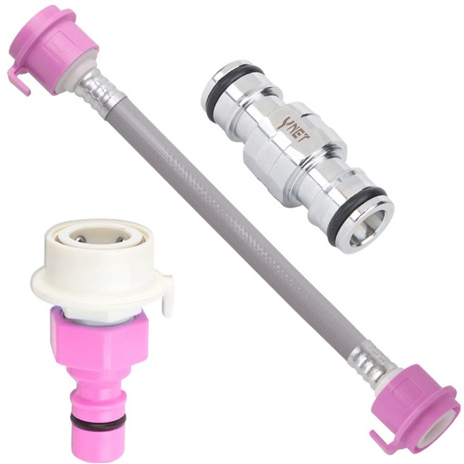 와이넷 스마트 연장용 세탁기호스 온수 20cm, 1개