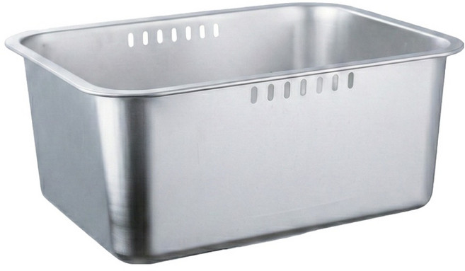 올데이키친 올스텐 설거지통 10L, 실버, 1개
