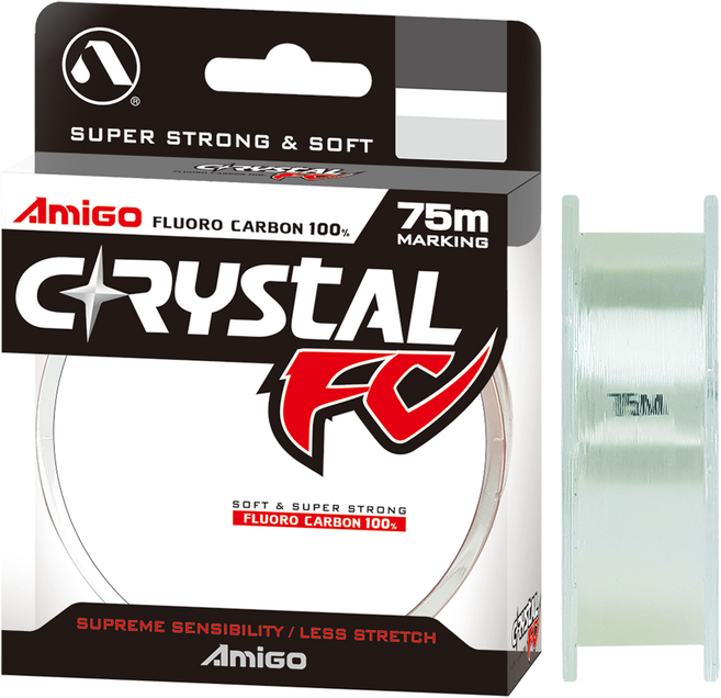 Amigo 크리스탈 FC 배스 카본줄 150m, 클리어, 1개