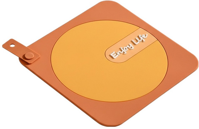 코이드림 주방 싱크대 실리콘 방수 배수구 덮개, 옐로우, 1개