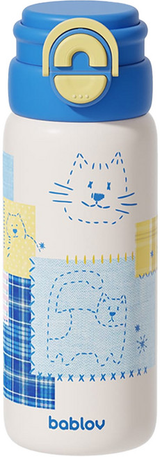 bablov 花伴森 316布偶保溫瓶, 喵喵的日常, 1個, 590ml