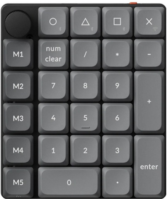 키크론 PRO MAX 핫스왑 유무선 기계식 키패드, 블랙, K0M-H6, 저소음 적축