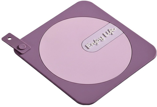 코이드림 주방 싱크대 실리콘 방수 배수구 덮개, 퍼플, 1개