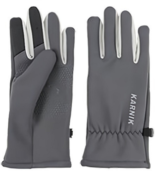 카르닉 슬림핏 스포츠 장갑 양손 세트, 그레이, 1세트