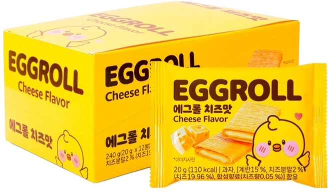 에이스엠앤티 에그롤 치즈맛, 12개, 20g - 쿠팡