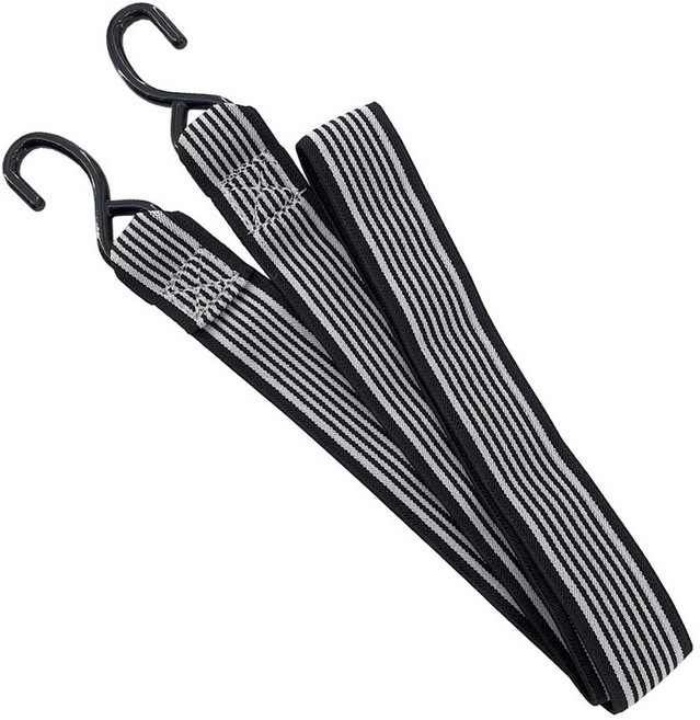 나이스본 탄성 로프 카트 스트레치 코드 고정 끈 카트바, 블랙 + 화이트