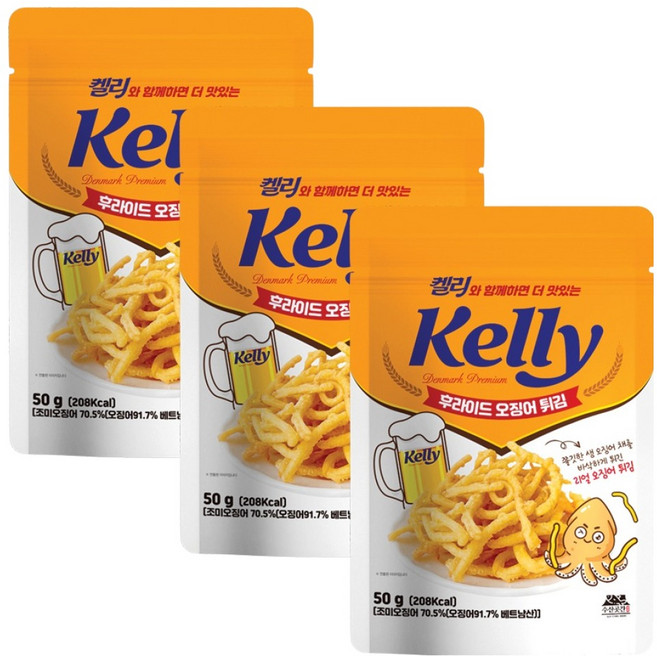 SEA STORE ROOM Kelly 真炸魷魚, 3個, 50g