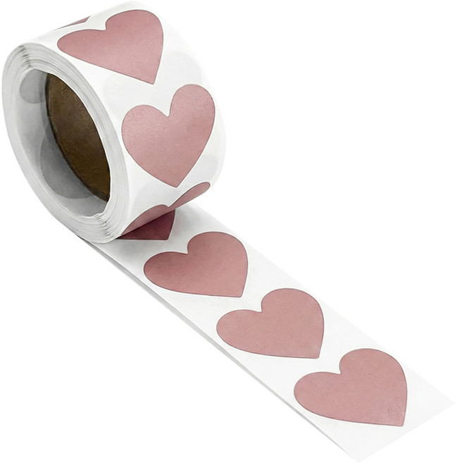 모던앳 복권 하트 스크래치 스티커 300p, 로즈골드, 1개