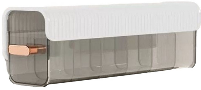 그리드업 틈새 서랍형 칸막이 수납 정리함, 화이트, 1개