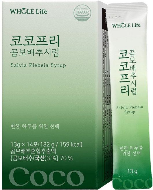 WHOLELIFE 코코프리 곰보배추시럽 14p, 182g, 1개
