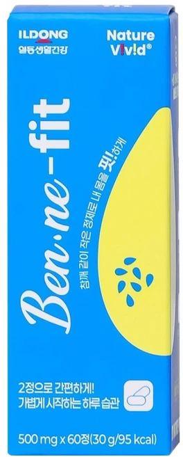 일동생활건강 네이처비비드 베네핏 30g, 1개, 60정 - 쿠팡