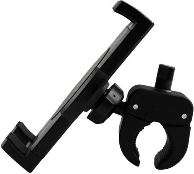 폰위드 유모차 휴대폰 태블릿 PC 360도 회전 거치대, 블랙, 1개