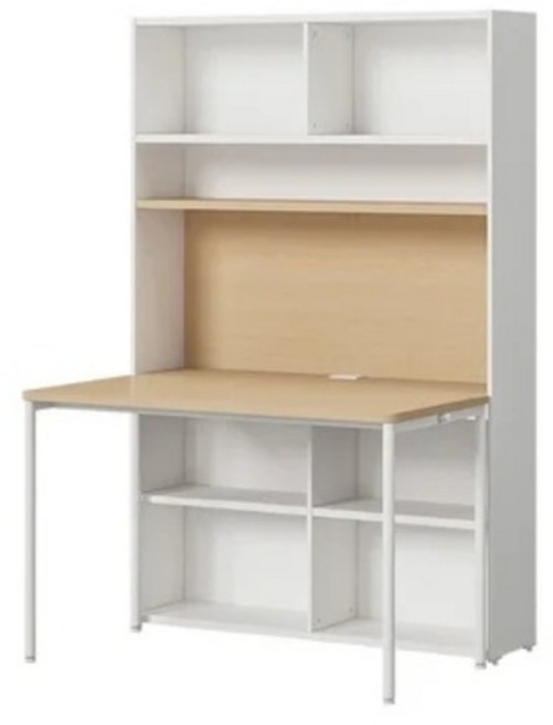 한샘 티오 5단 단독책상 세트 방문설치, 오크