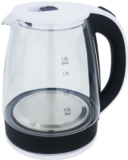 유리 무선 전기주전자 화이트 1.8L, KLEK-180GB
