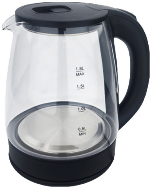 유리 무선 전기주전자 블랙 1.8L, KLEK-180GB