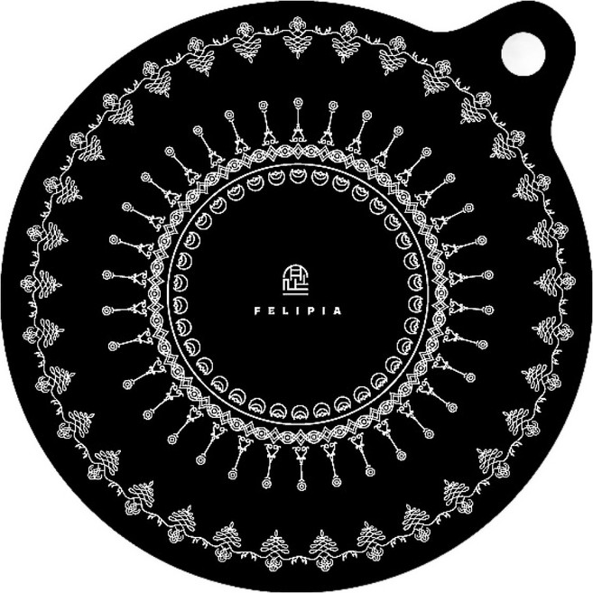 페리피아 빠넬 실리콘 인덕션 매트, 블랙, 1개