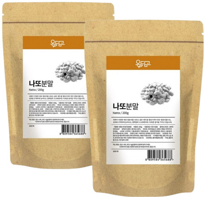 온담고 평창 나또청국장분말, 200g, 2개