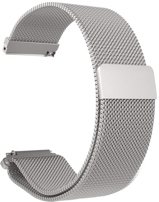 젤리타이거 스마트워치 밀레니즈 루프 밴드 스트랩 20mm, 실버, 1개