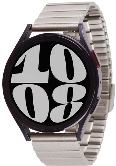 젤리타이거 스마트워치 링크브레이슬릿 메탈 밴드 스트랩 20mm, 스타라이트, 1개