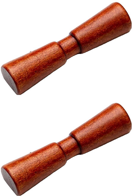 리빙사냥 원목 수저 받침대, 디자인7, 2개