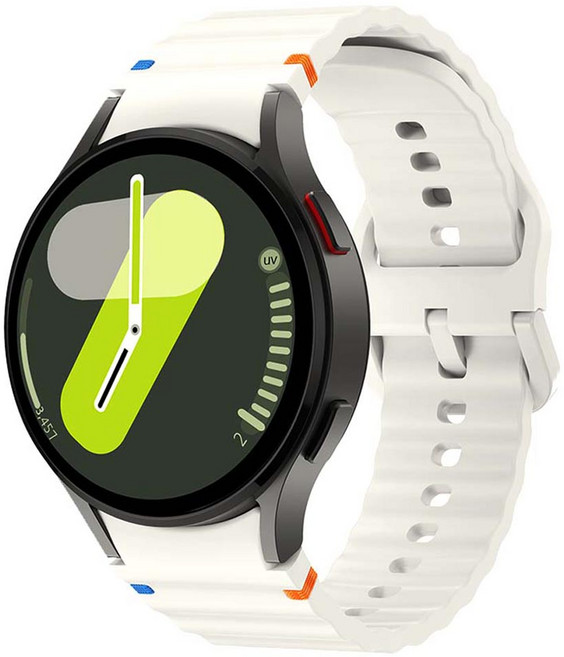 젤리타이거 스마트워치 스티치 스포츠 밴드 스트랩 날개형 20mm, 크림, 1개