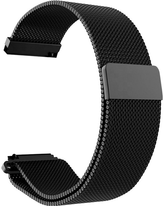 젤리타이거 스마트워치 밀레니즈 루프 밴드 스트랩 20mm, 블랙, 1개