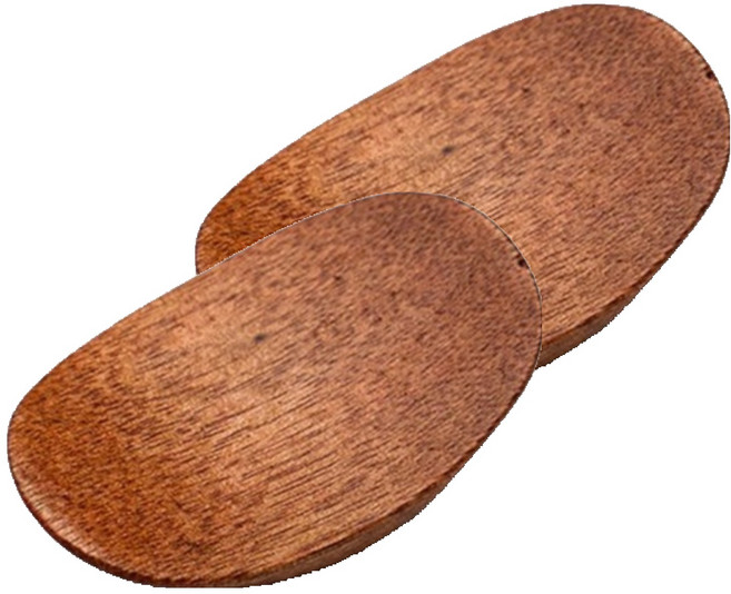 리빙사냥 원목 수저 받침대, 디자인10, 2개