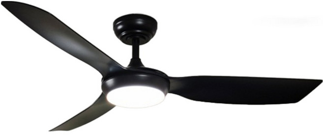 vittz LED 大型吊扇吸頂燈 JC-2048, 黑色