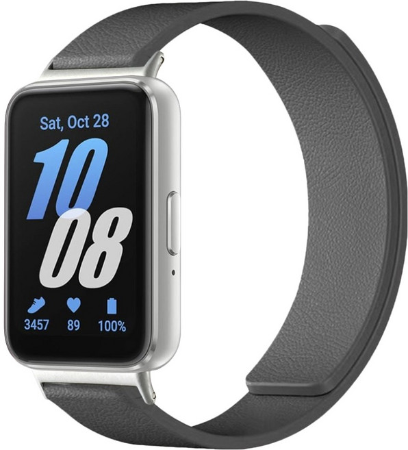 스페이스쉴드 매트 그레인 마그넷 링크 실리콘 스트랩, 다크그레이, 1개