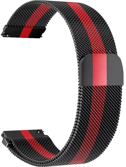 젤리타이거 스마트워치 밀레니즈 루프 밴드 스트랩 20mm, 블랙레드라인, 1개