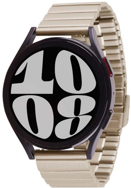 젤리타이거 스마트워치 링크브레이슬릿 메탈 밴드 스트랩 20mm, 샴페인골드, 1개