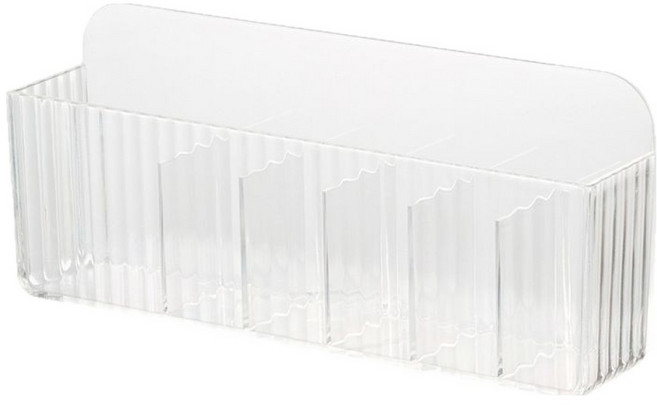 그리드업 한눈에 깔끔 부착식 정리 수납함 6칸, 1개, 투명