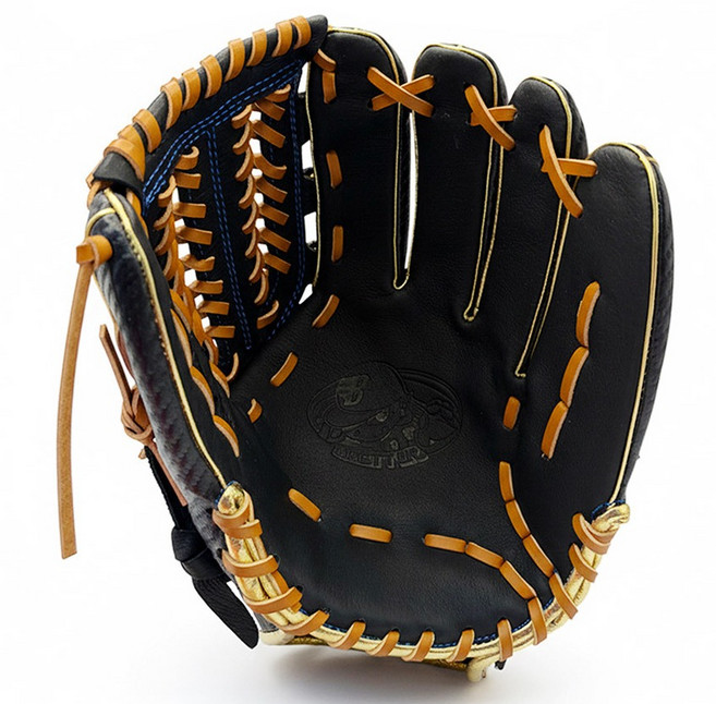 브렛 돈피 야구 글러브 올라운드 우투용 KPRO-26-125, 블랙 + 골드, 1개