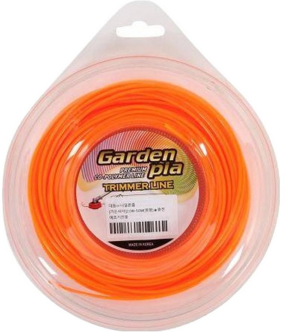Gardenpia 充電式割草機專用圓形尼龍繩 2mm x 50m, 1個