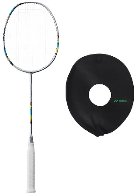YONEX NANOFLARE 700 PLAY BG80 26 已穿線羽球拍 銀色 4U 含拍頭套, 1個, NFL-700PL