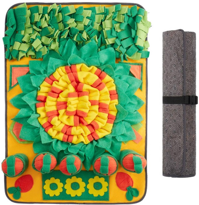 올투펫 강아지 당근밭 노즈워크 매트 B형, 오렌지, 1개