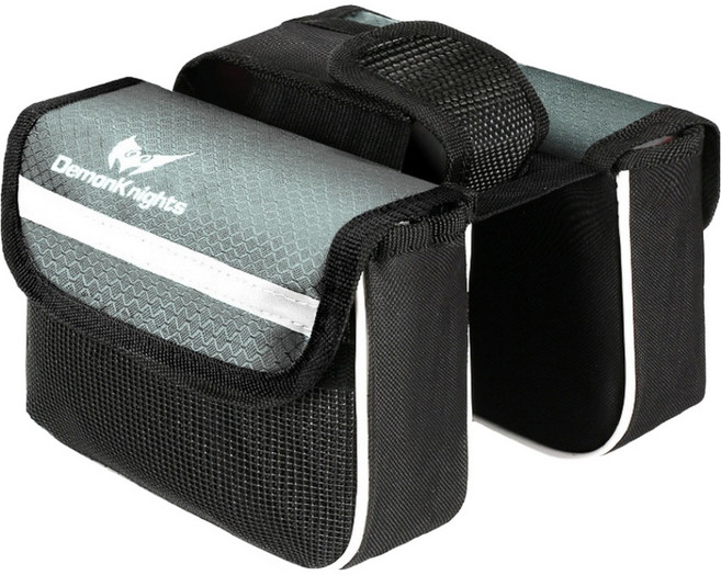 엑스터 자전거 휴대폰 거치 터치패널 프레임 수납가방 12 x 16.4 x 5 cm, 일반 그레이, 1개