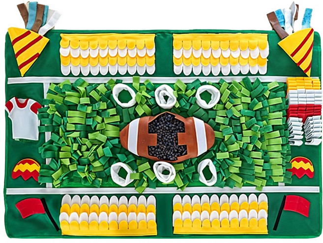 올투펫 강아지 럭비공 노즈워크 매트, 그린, 1개