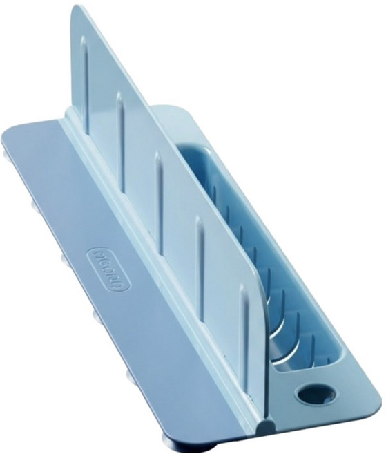 코이드림 주방 싱크대 수납 흡착식 튐방지 물막이, 블루, 1개