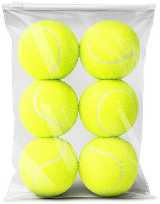 스포홀릭 연습용 테니스공 6p, 옐로우, 1개