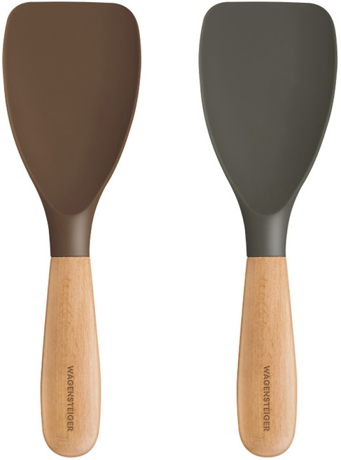 바겐슈타이거 에센자 플래티넘 실리콘 멀티 스패츌라 2종 세트, 코코아, 다크그레이, 1세트