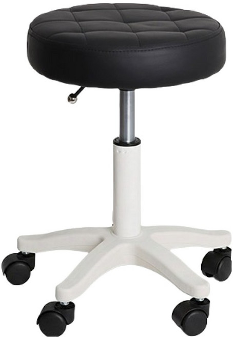 히키스 기분좋은 이동 이지핏 원형 회전 스툴의자, 블랙, 1개