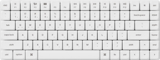 키크론 ZMK 유무선 기계식 키보드, 화이트, K3SE2-RC6, 저소음 적축