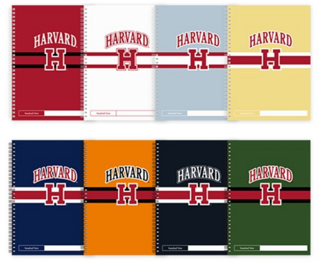 하버드 스탠다드 국내 제조 스프링 노트 8종 세트, 혼합색상, 1세트