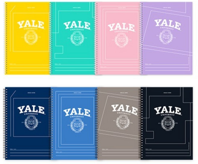 예일 포커스 국내 제조 스프링 노트 8종 세트, 혼합색상, 1세트