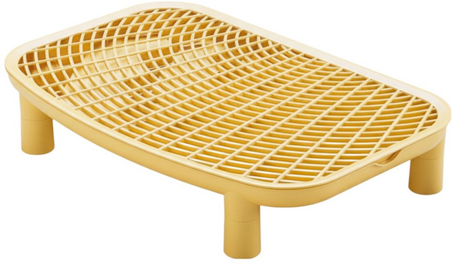 둥둥펫 고양이 높이조절 사막화방지 모래털이 발판, 1개, 옐로우