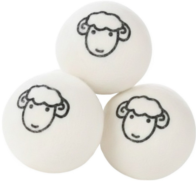 둥둥펫 고양이 양털 대형 양모볼 장난감, 화이트, 3개